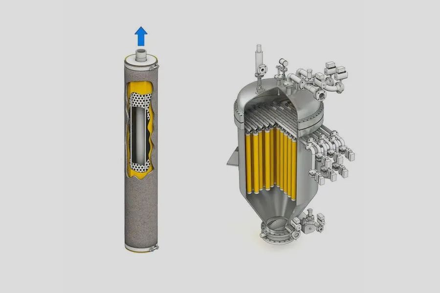 燭式過濾器過濾和排渣狀態(tài)分析